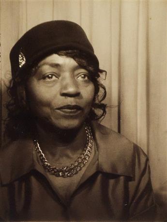 (PHOTO BOOTH) A group of 52 stunning photo booth and arcade portraits, most of which show the same African American woman.